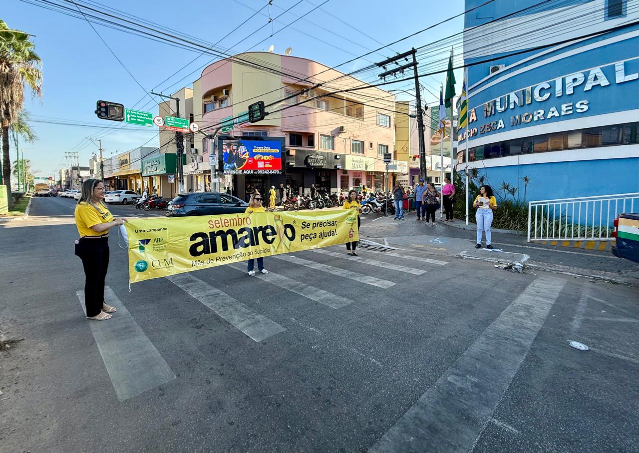 Secretaria de Saúde de Paraíso realiza blitz educativa em alusão ao Setembro Amarelo Secretaria de Saúde de Paraíso realiza blitz educativa em alusão ao Setembro Amarelo