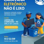 Lagoa da Confusão recebe Caravana “Eletrônico Não é Lixo” para coleta de resíduos tecnológicos