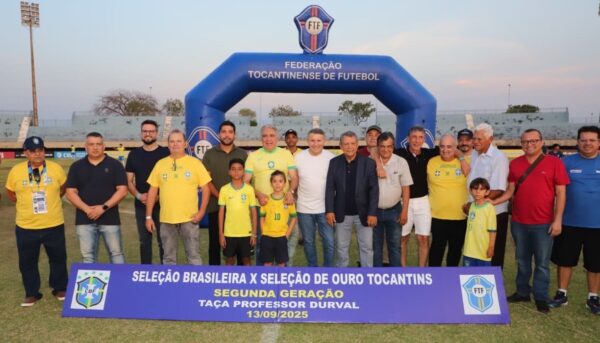 Amistoso histórico entre Seleção Brasileira Sub-15 e Seleção de Ouro movimenta Palmas