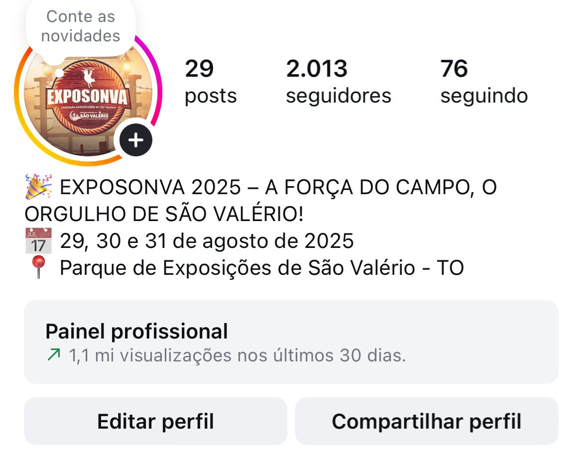 Equipe de Comunicação da Prefeitura de São Valério se destaca na 1ª ExpoSonva 2025, que bate recorde de público e ultrapassa 1 milhão de visualizações em menos de 20 dias