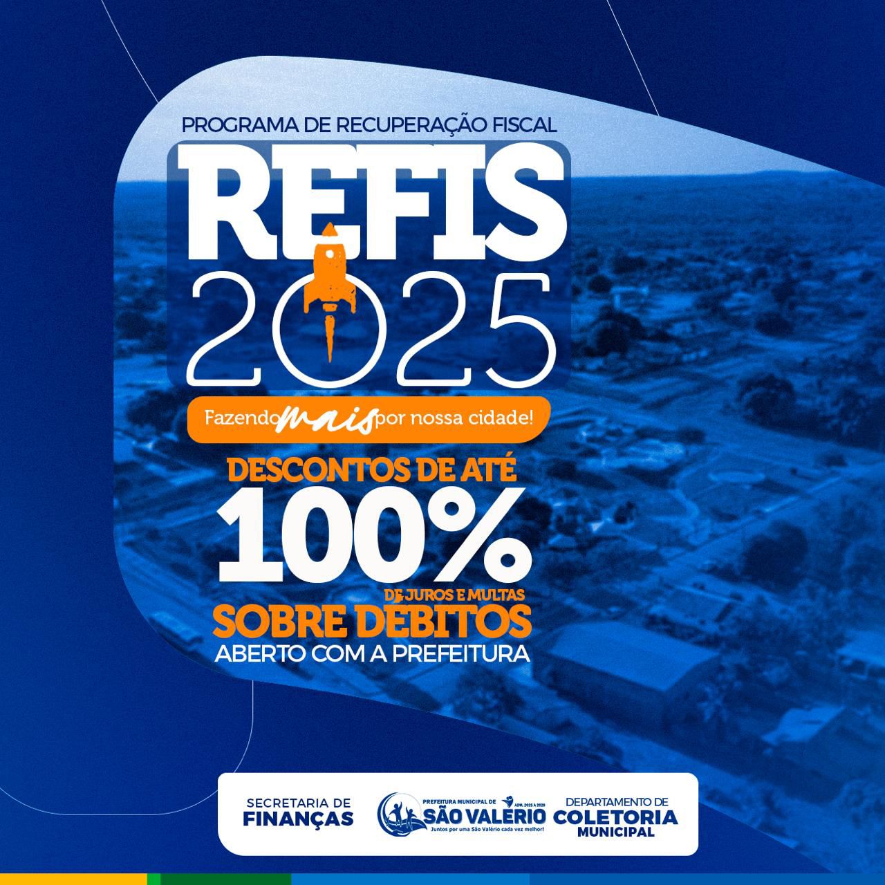 REFIS 2025 é lançado pela Prefeitura de São Valério para facilitar a regularização de débitos municipais