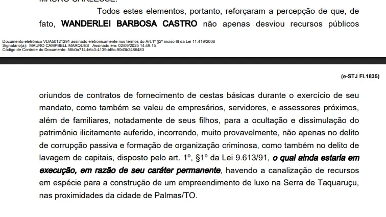 Fazenda do governador afastado é citada em inquérito da Operação Fames-19 como beneficiada em esquema de insumos