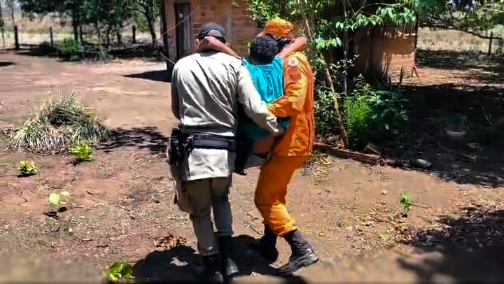 Homem desaparecido na zona rural de Bom Jesus do Tocantins é resgatado com vida após operação conjunta do Corpo de Bombeiros e Polícia Militar