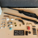 Polícia Militar prende dois homens por tráfico de drogas e posse ilegal de armas em Crixás do Tocantins