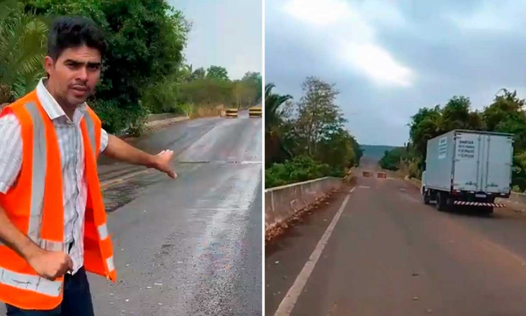 Vereador Elias Júnior volta a alertar sobre risco de colapso em ponte no Bico do Papagaio