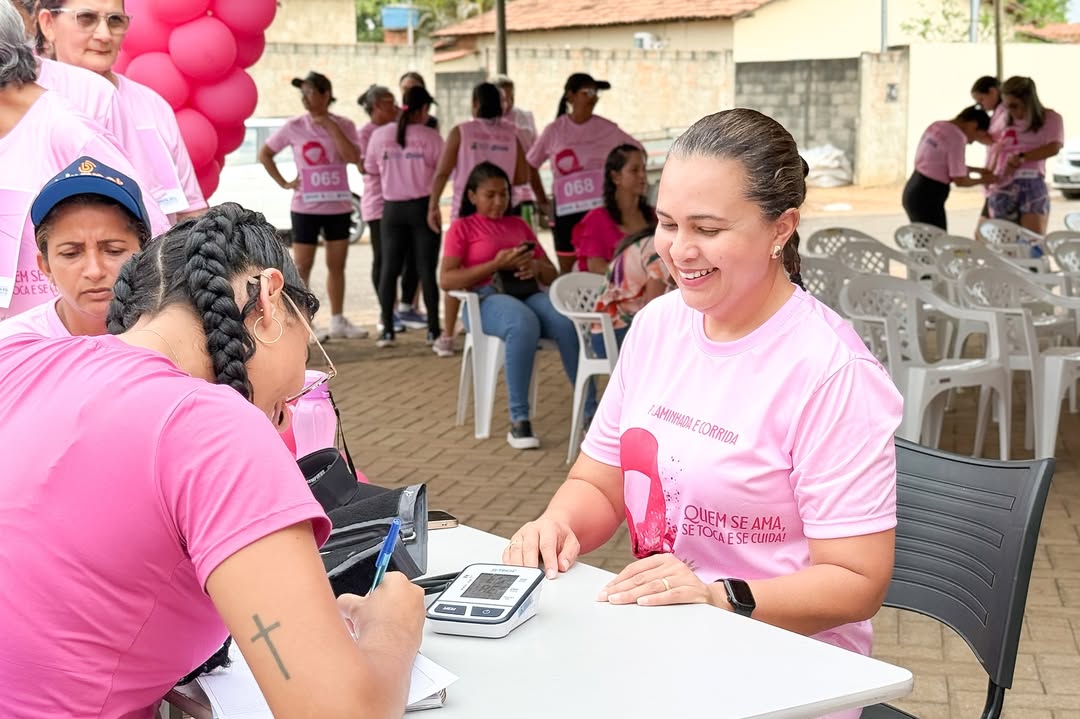 1º Corrida e Caminhada Outubro Rosa reúne comunidade em um grande ato de conscientização e amor à vida em Santa Rita do Tocantins
