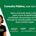 Governo de Paraíso lança consulta pública para definir cursos do Qualifica 2026