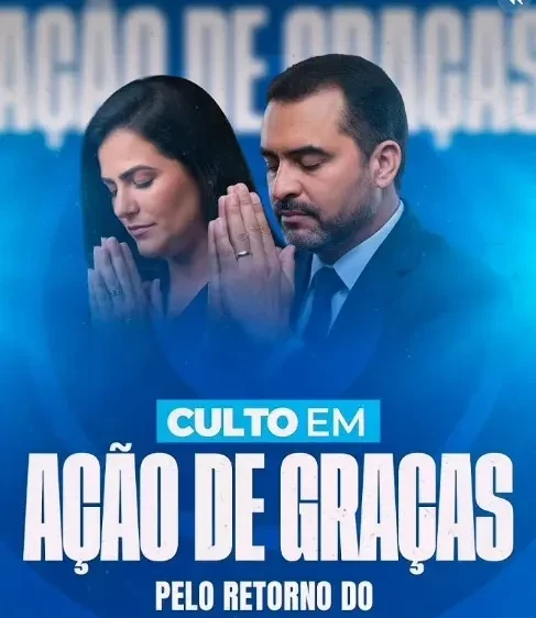 Governador Wanderlei Barbosa promove culto em ação de graças após retorno ao comando do Tocantins