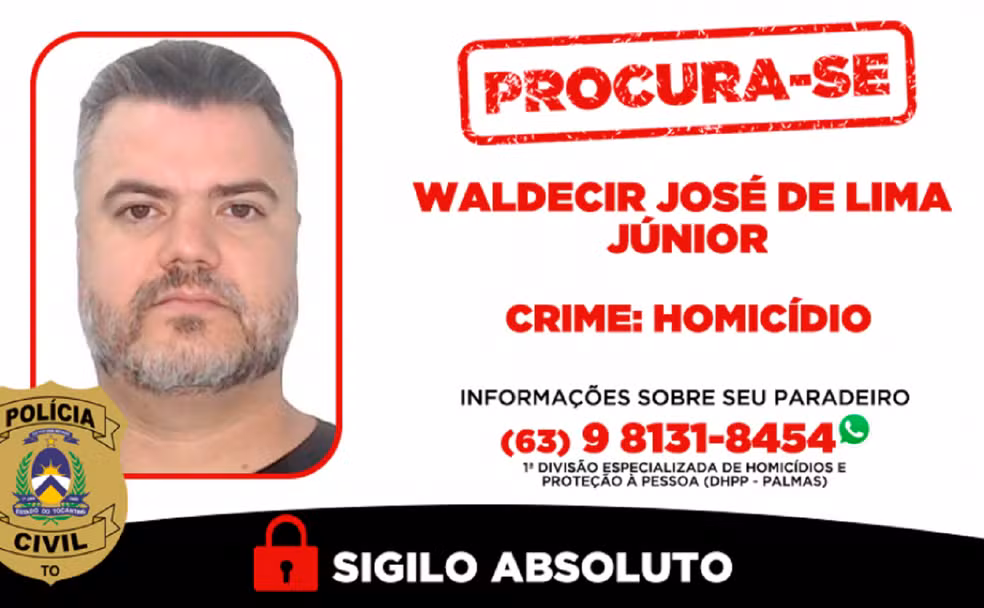 Suspeito de matar vigia em shopping de Palmas segue foragido dois meses após o crime