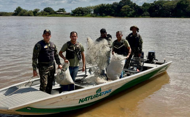 Naturatins apreende redes, arma e pescado durante etapa da Operação Piracema 2025/2026