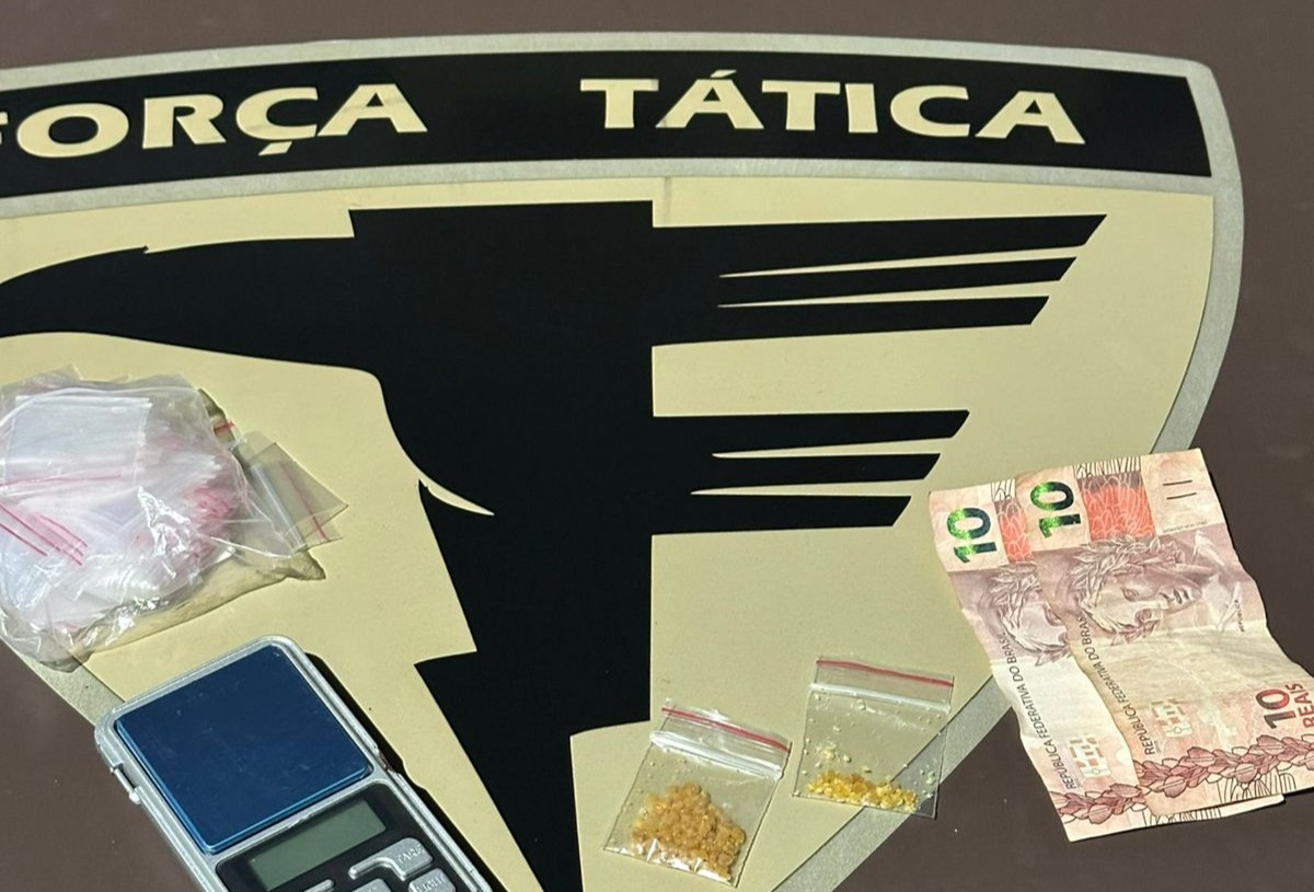 Polícia Militar prende homem por tráfico de drogas no setor Alto dos Buritis