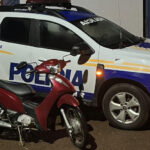 PM recupera motocicleta furtada e apreende adolescente durante patrulhamento em Nova Rosalândia