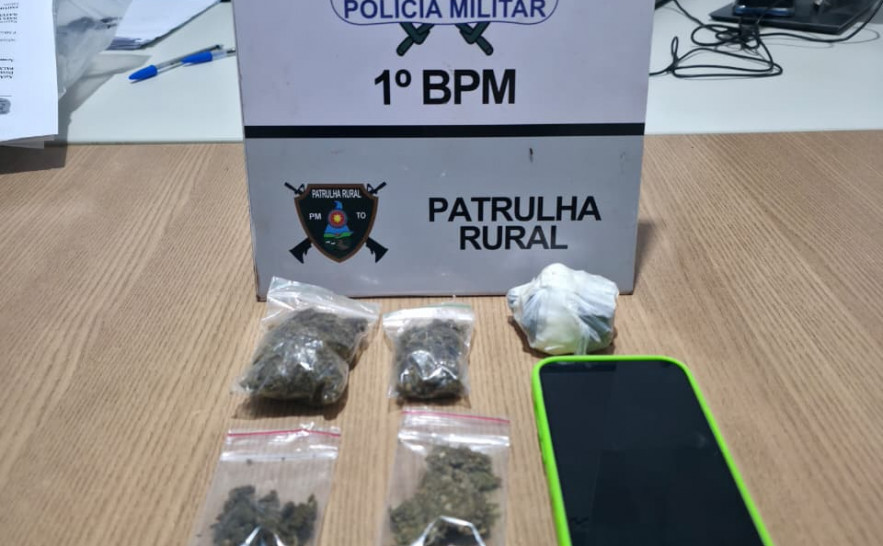 Homem é preso por tráfico de drogas após denúncia e cerco policial em Palmas