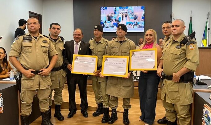 Policiais Militares recebem Moção de Aplausos e Título de Cidadão Honorário em Lagoa da Confusão