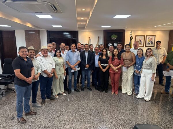 Deputado Nilton Franco reúne prefeitos da base e lideranças do Vale do Araguaia em audiência com governador Wanderlei Barbosa