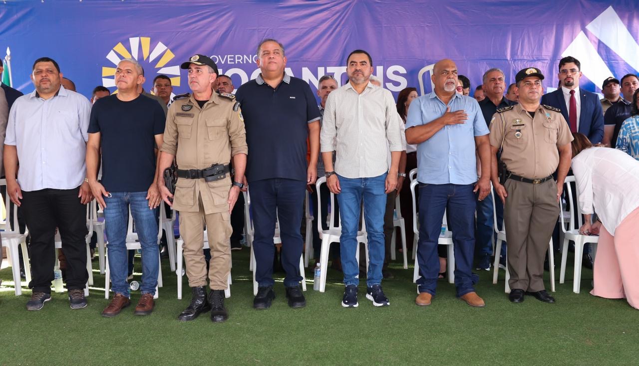 Eduardo Gomes e Wanderlei Barbosa entregam nova sede da PM e Lago Municipal em Formoso do Araguaia