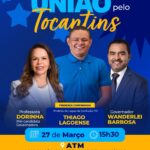 Thiago Lagoense ganha protagonismo em evento “União pelo Tocantins” ao lado de grandes lideranças