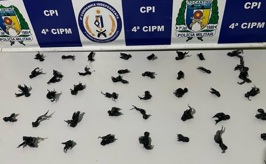 Jovem de 19 anos é preso por tráfico de drogas em Cristalândia durante patrulhamento da PM