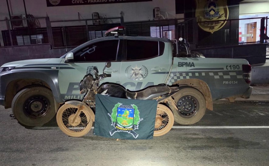 Polícia Militar recupera motocicleta com registro de furto e roubo em Paraíso do Tocantins