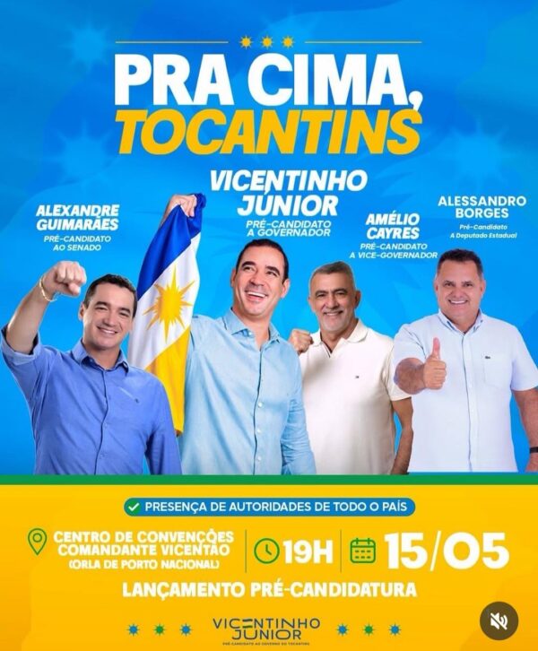 Alessandro Borges fortalece grupo político e lança pré-candidatura a deputado estadual ao lado de Vicentinho Júnior