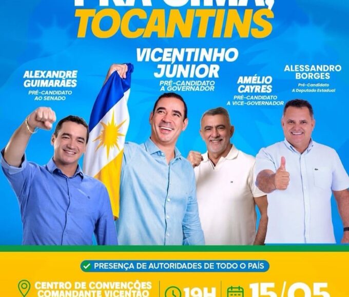 Alessandro Borges fortalece grupo político e lança pré-candidatura a deputado estadual ao lado de Vicentinho Júnior