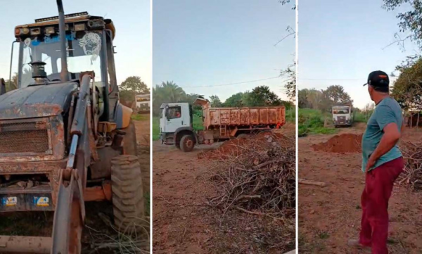 Retroescavadeira da Prefeitura de Miranorte é encontrada em propriedade ligada a ex-secretário e caso vira alvo de investigação
