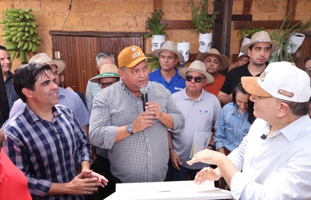 Senador Eduardo Gomes anuncia R$ 10 milhões para o setor produtivo de Palmas durante agenda na Agrotins 2026