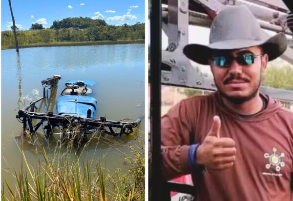 Operador de máquinas agrícolas morre após trator afundar em represa na zona rural de Almas