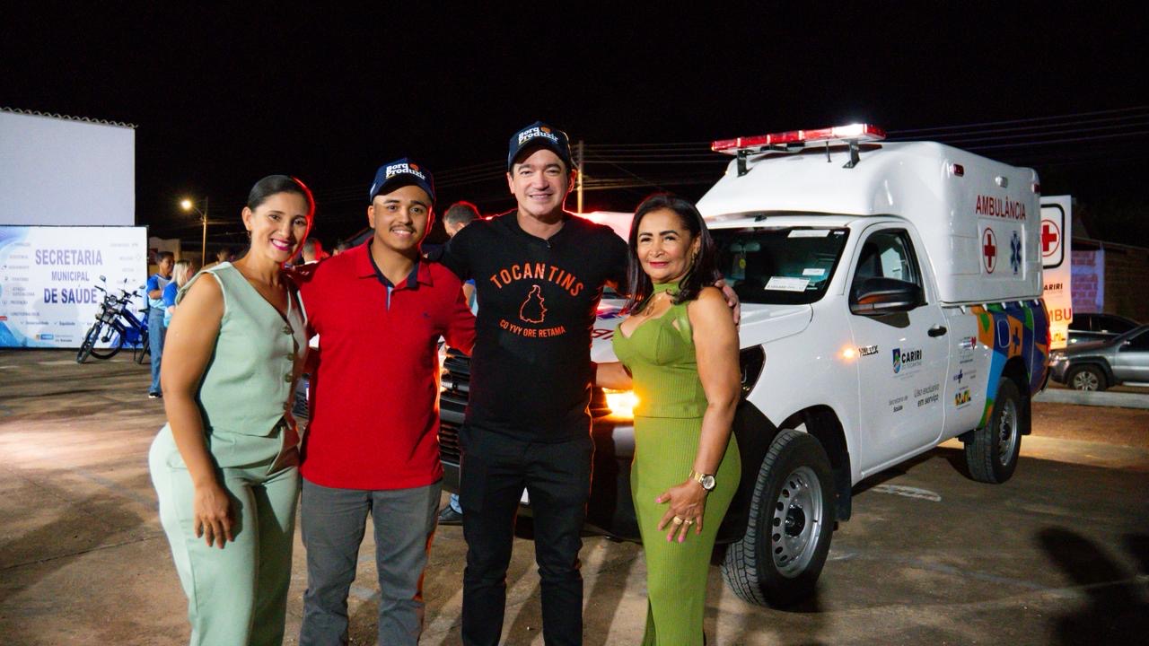 Alexandre Guimarães entrega ambulância para reforçar atendimento de saúde em Cariri do Tocantins