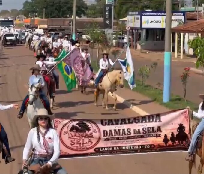 Lagoa da Confusão realiza primeira cavalgada exclusivamente feminina, a Damas da Sela