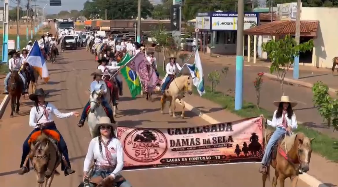 Lagoa da Confusão realiza primeira cavalgada exclusivamente feminina, a Damas da Sela